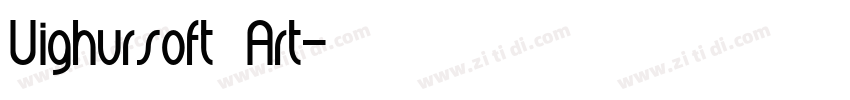 Uighursoft Art字体转换